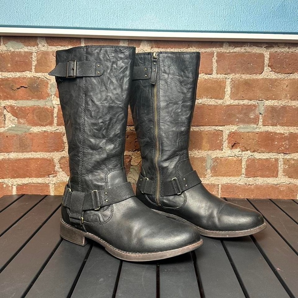 Ugg Black Harness Tall Boots, Women's 9.5